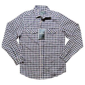 Craghoppers Men's Kiwi LS Check Flannel Shirt Small NWT Blue